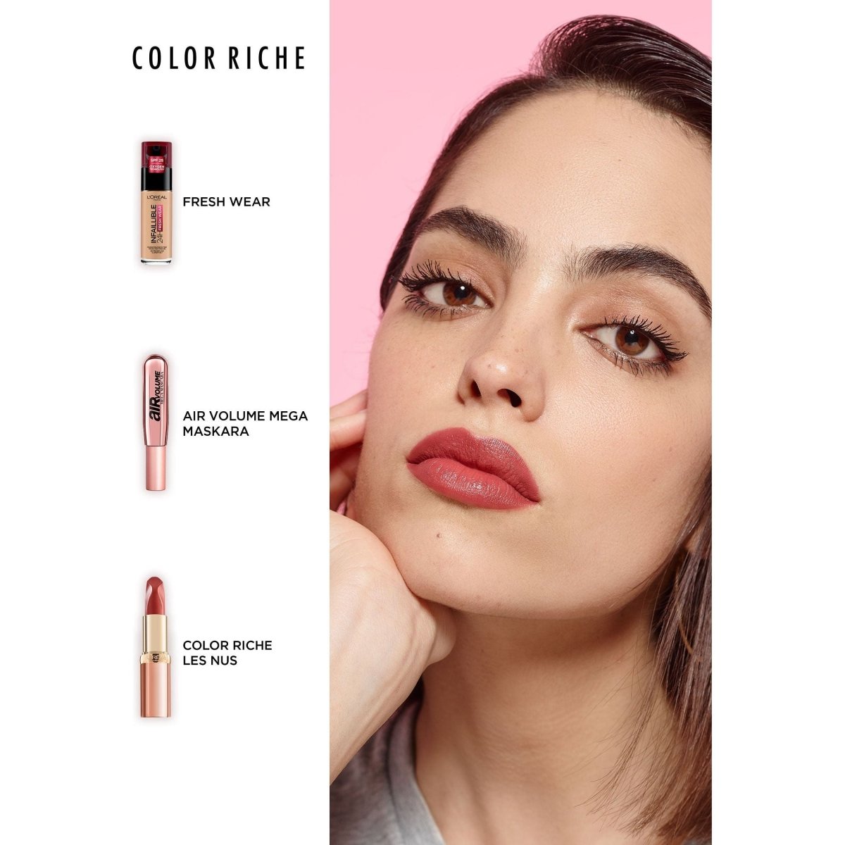 Loreal Paris Color Riche Les Nus Ruj 179 Nu Decadent - Melori