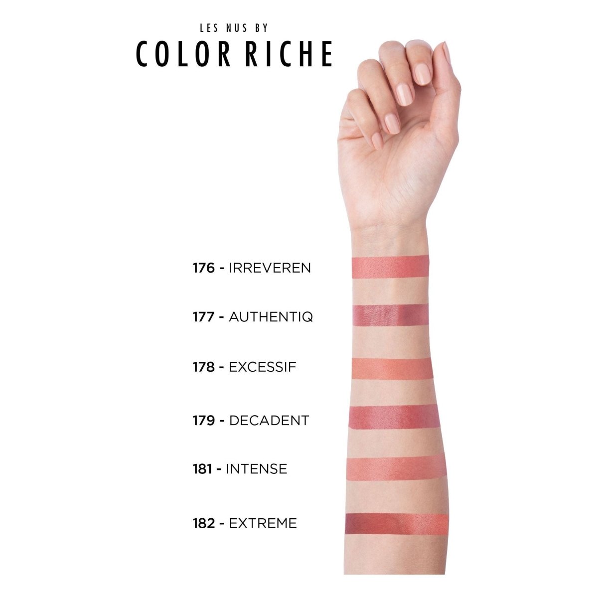 Loreal Paris Color Riche Les Nus Ruj 179 Nu Decadent - Melori