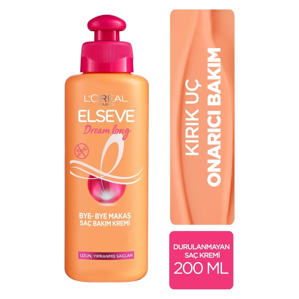 Loreal Paris Elseve Dream Long Bye - Bye Makas Saç Bakım Kremi 200 ml - Melori