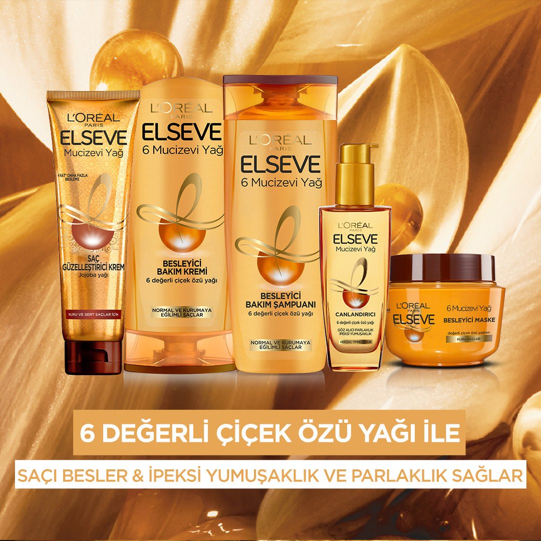 Loreal Paris Elseve Mucizevi Yağ Saç Güzelleştirici Krem 150 ml - Her Saç Tipi - Melori