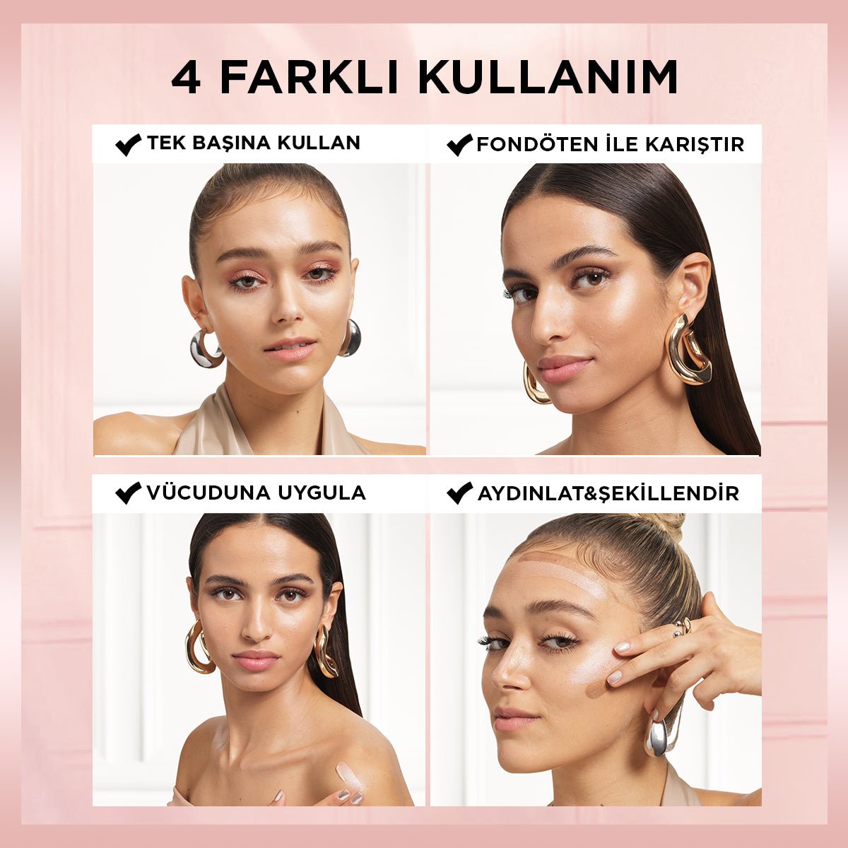 Loreal Paris Glotion All - In - One Doğal Işıltı 903 - Medium Glow - Melori