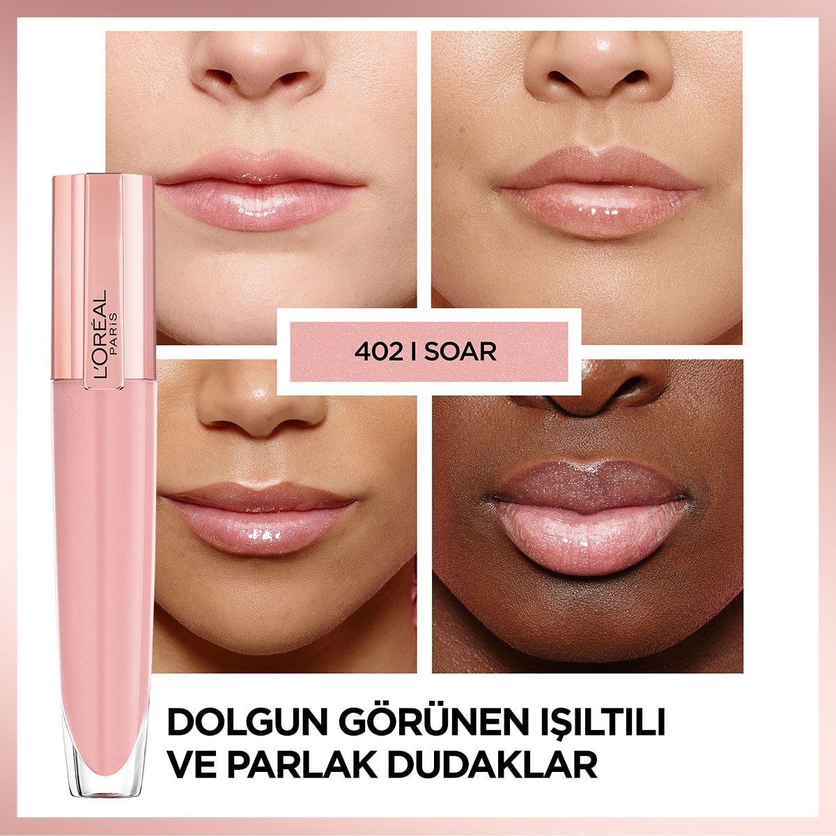 Loreal Paris Glow Paradise Balm in Gloss - Işıltı Veren Parlatıcı 402 I Soar - Melori