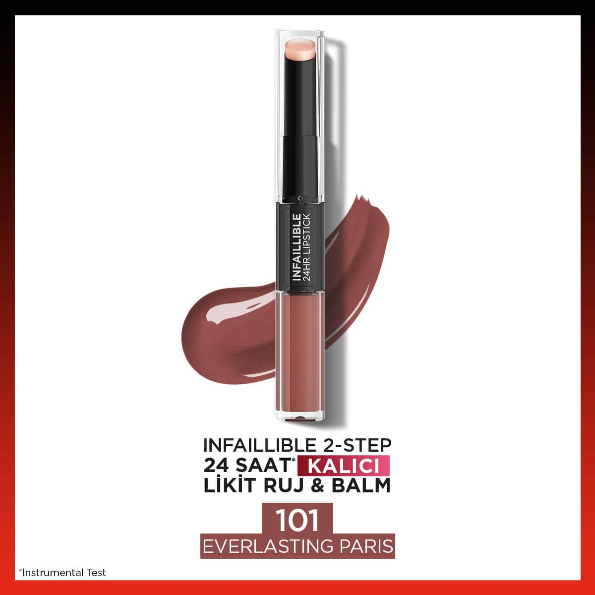 Loreal Paris Infaillible 2 - Step 24 Saat Kalıcı Likit Ruj & Balm - 101 Everlasting Paris - Melori