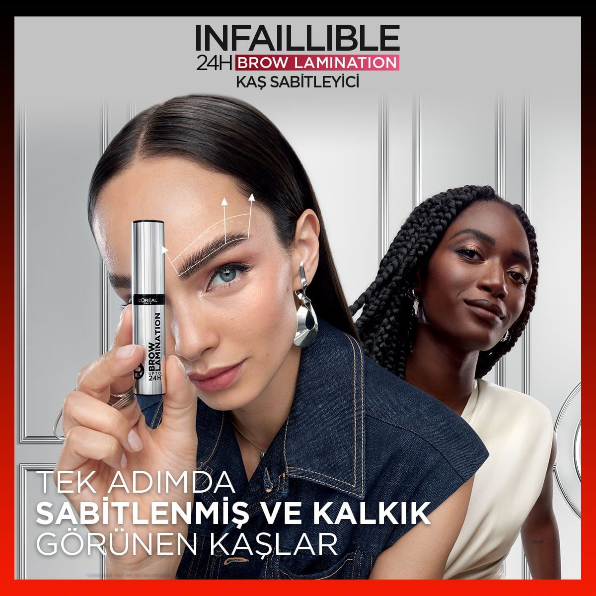 Loreal Paris Infaillible 24H Brow Lamination Şeffaf Kaş Sabitleyici - Melori