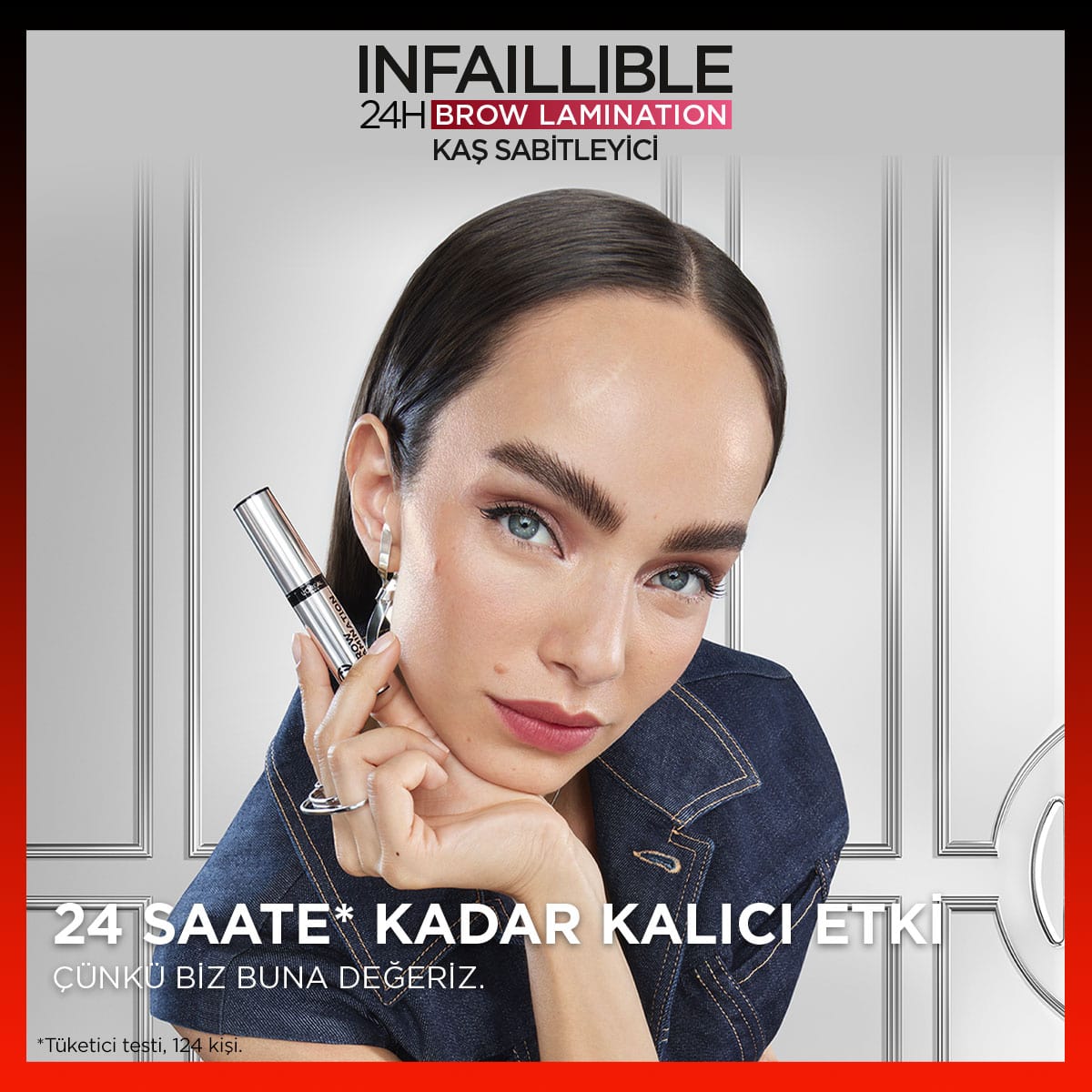 Loreal Paris Infaillible 24H Brow Lamination Şeffaf Kaş Sabitleyici - Melori