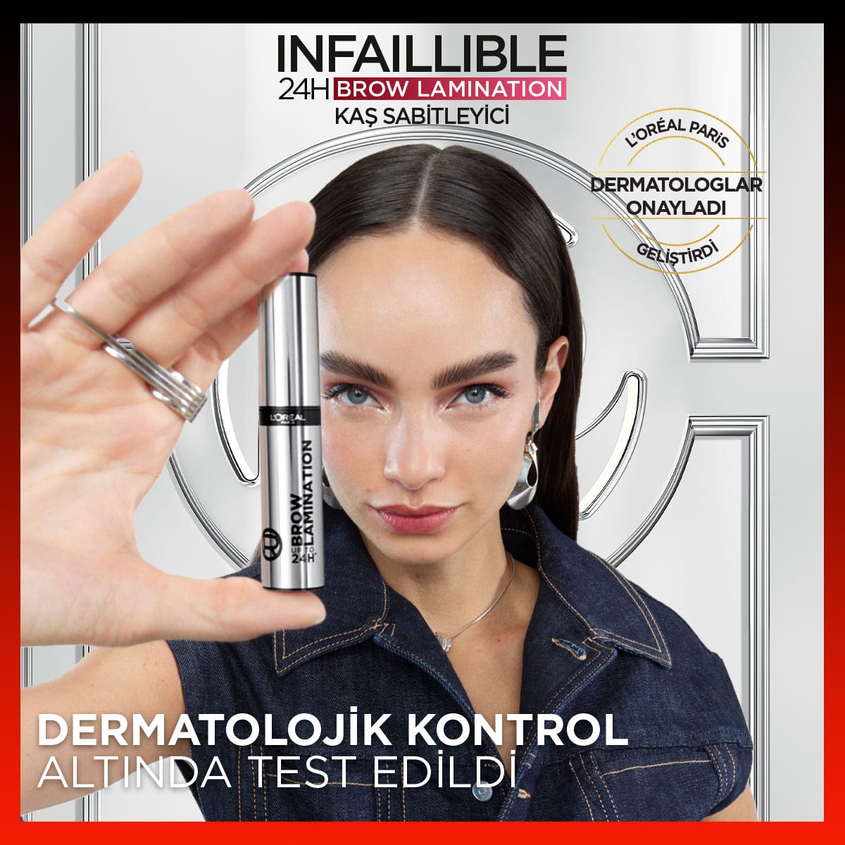 Loreal Paris Infaillible 24H Brow Lamination Şeffaf Kaş Sabitleyici - Melori