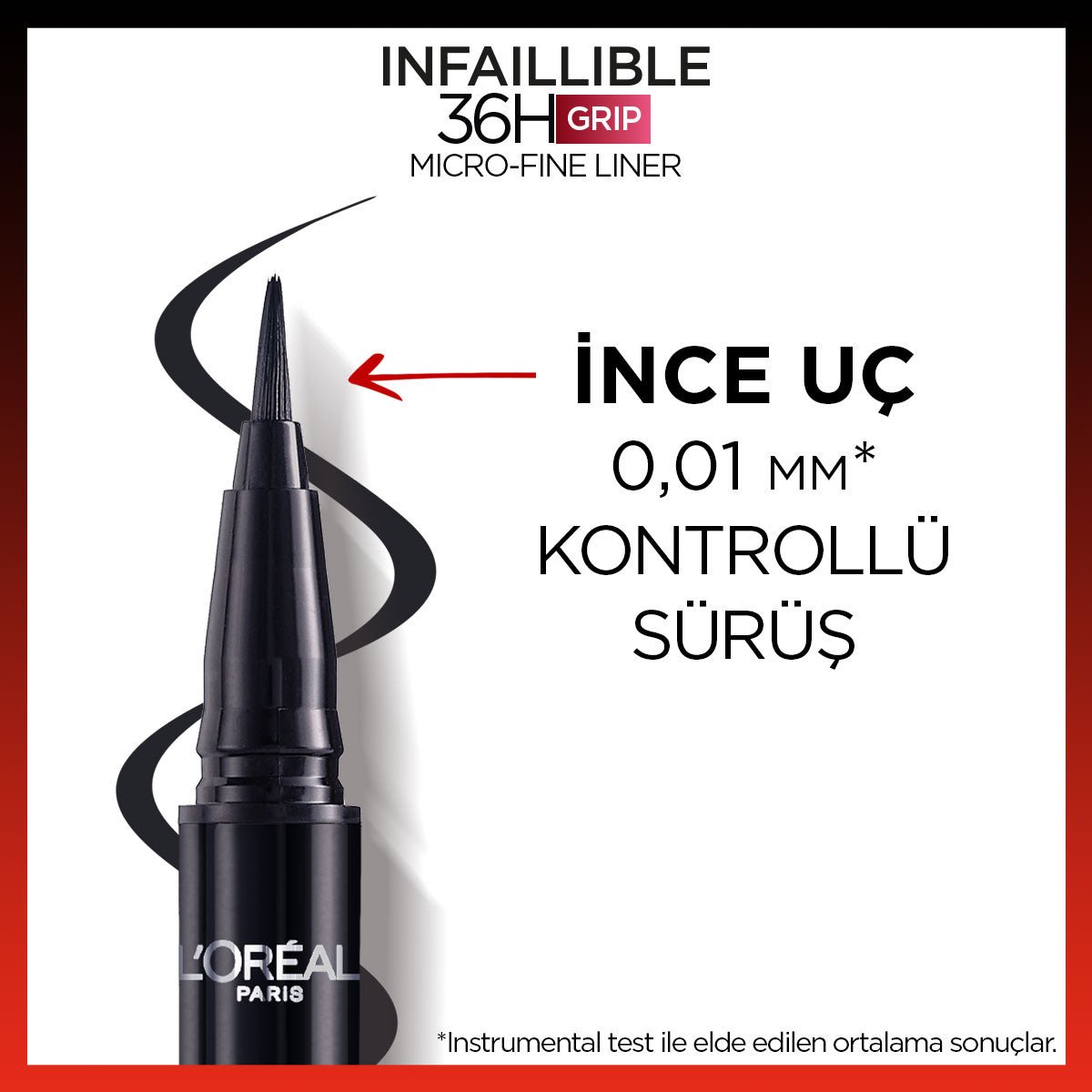 Loreal Paris Infaillible 36H Grip Micro Fine Eyeliner 01 Obsidian - Siyah - Melori