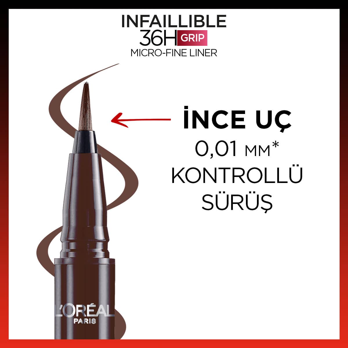 Loreal Paris Infaillible 36H Grip Micro Fine Eyeliner 02 Smokey Earth - Melori