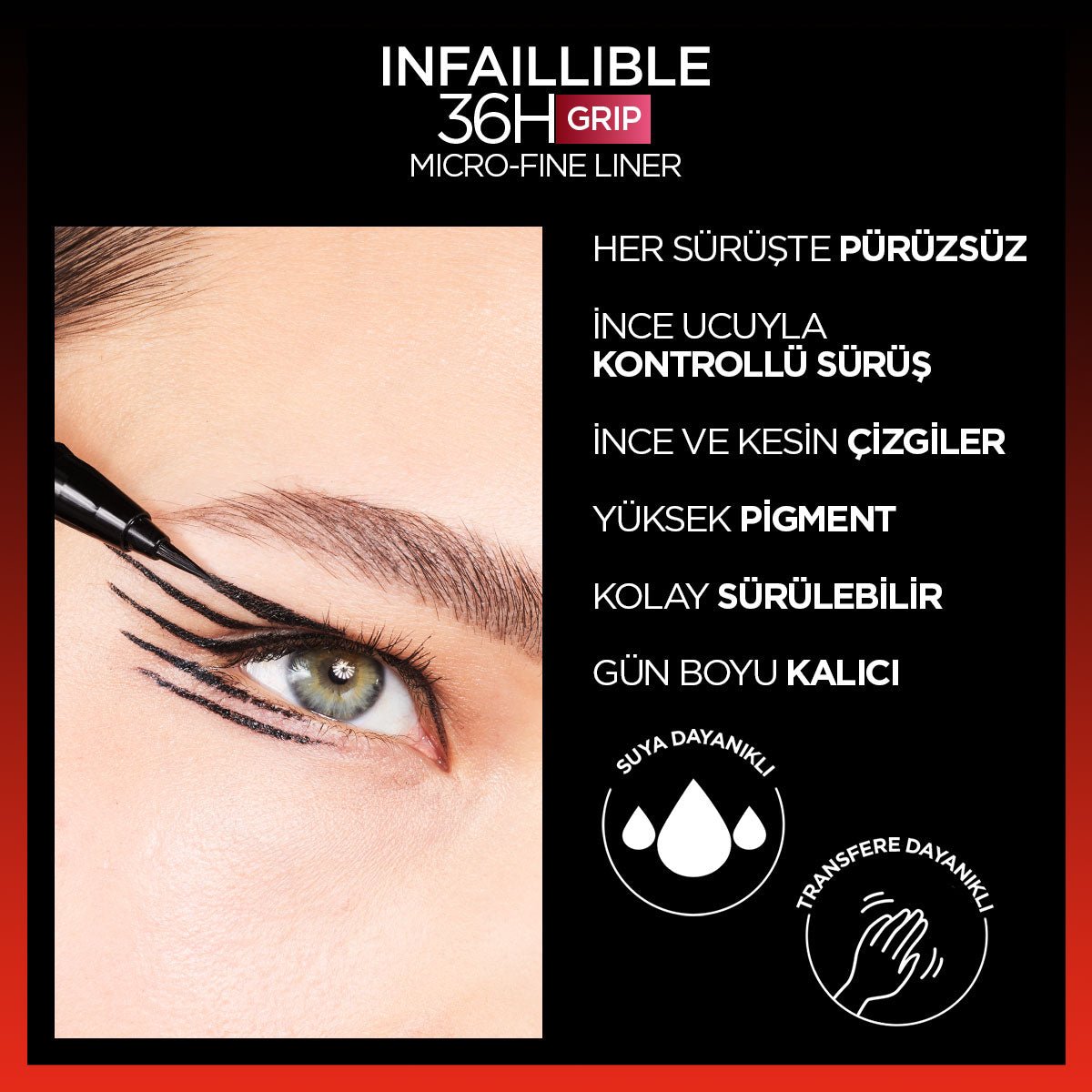 Loreal Paris Infaillible 36H Grip Micro Fine Eyeliner 02 Smokey Earth - Melori