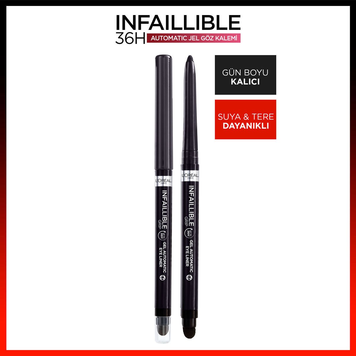 Loreal Paris Infaillible Automatic Jel Göz Kalemi - Mat Siyah - Melori