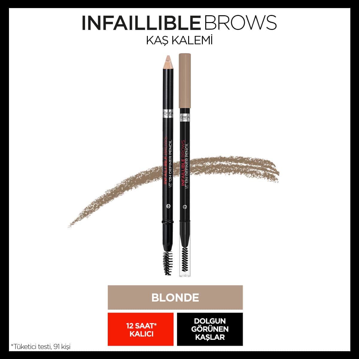 Loreal Paris Infaillible Brows Kaş Kalemi 07 Blonde - Melori