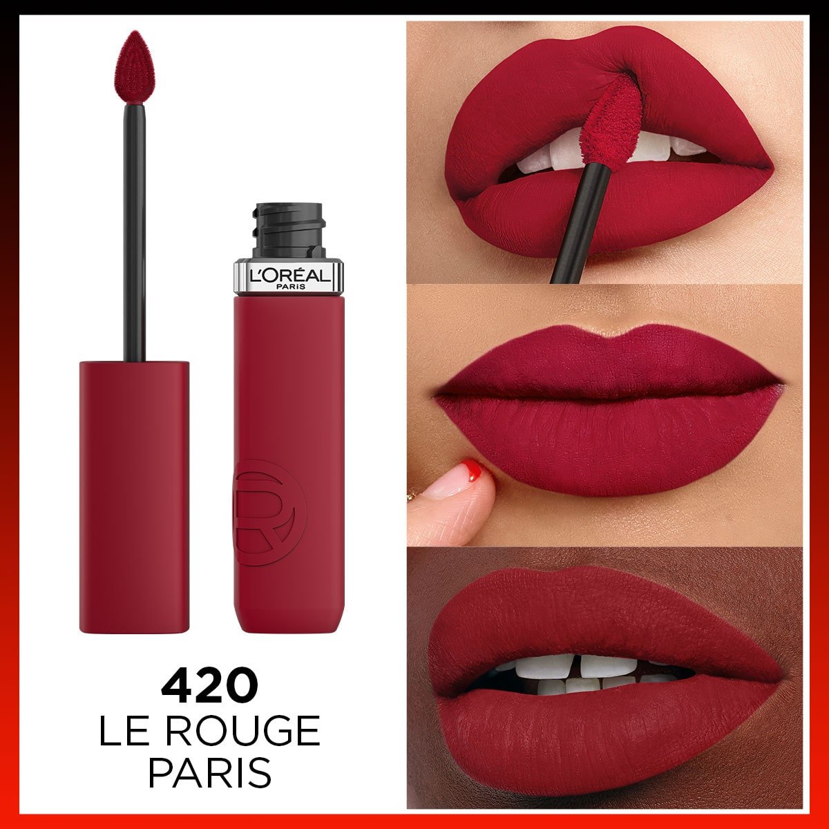 Loreal Paris Infaillible Matte Resistance Likit Mat Ruj - 420 Le Rouge Paris - Melori