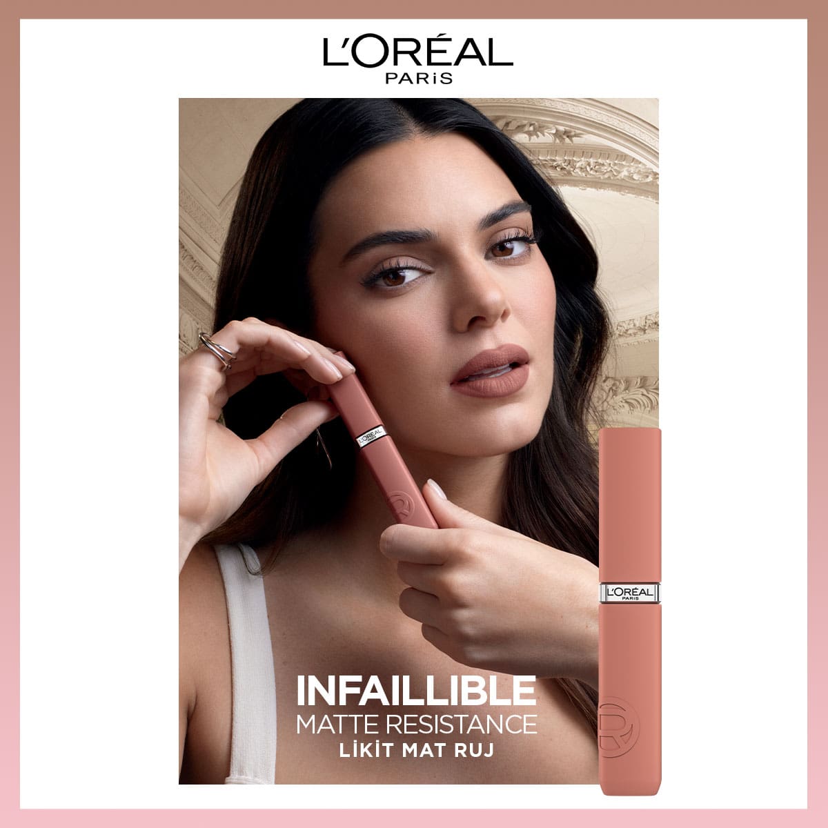 Loreal Paris Infaillible Matte Resistance Likit Mat Ruj - 630 Rose Heat - Melori