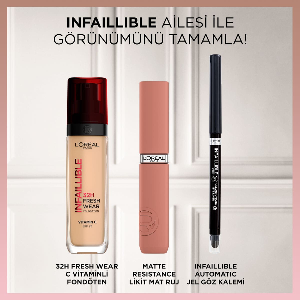 Loreal Paris Infaillible Matte Resistance Likit Mat Ruj - 635 Worth It (Medium) - Melori