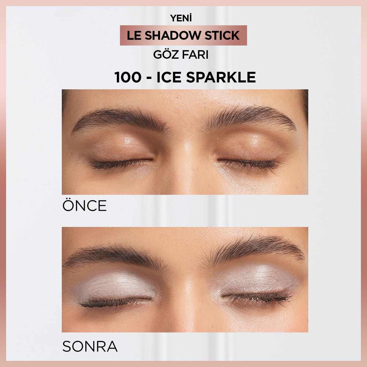 Loreal Paris Le Shadow Stick Göz Farı - 100 Ice Sparkle - Melori