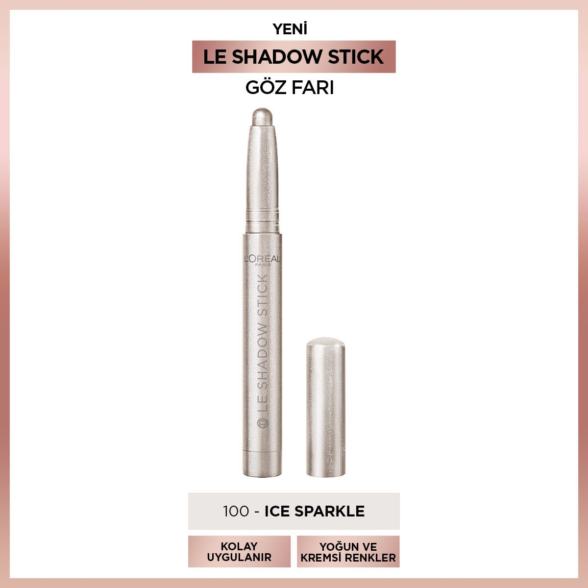 Loreal Paris Le Shadow Stick Göz Farı - 100 Ice Sparkle - Melori