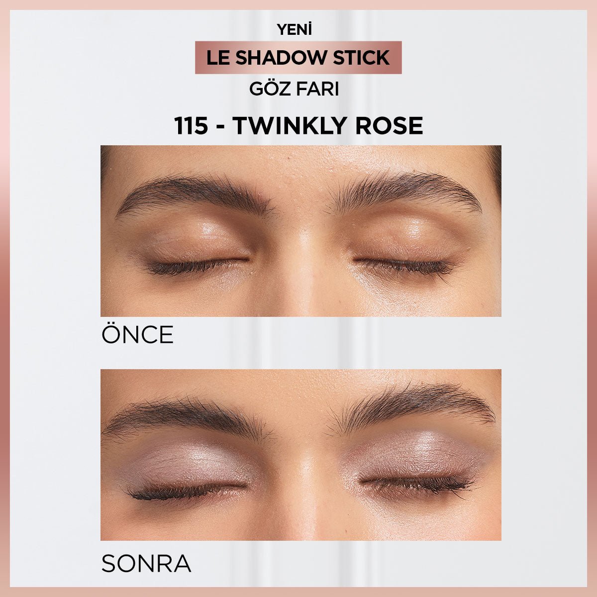 Loreal Paris Le Shadow Stick Göz Farı - 115 Twinkly Rose - Melori