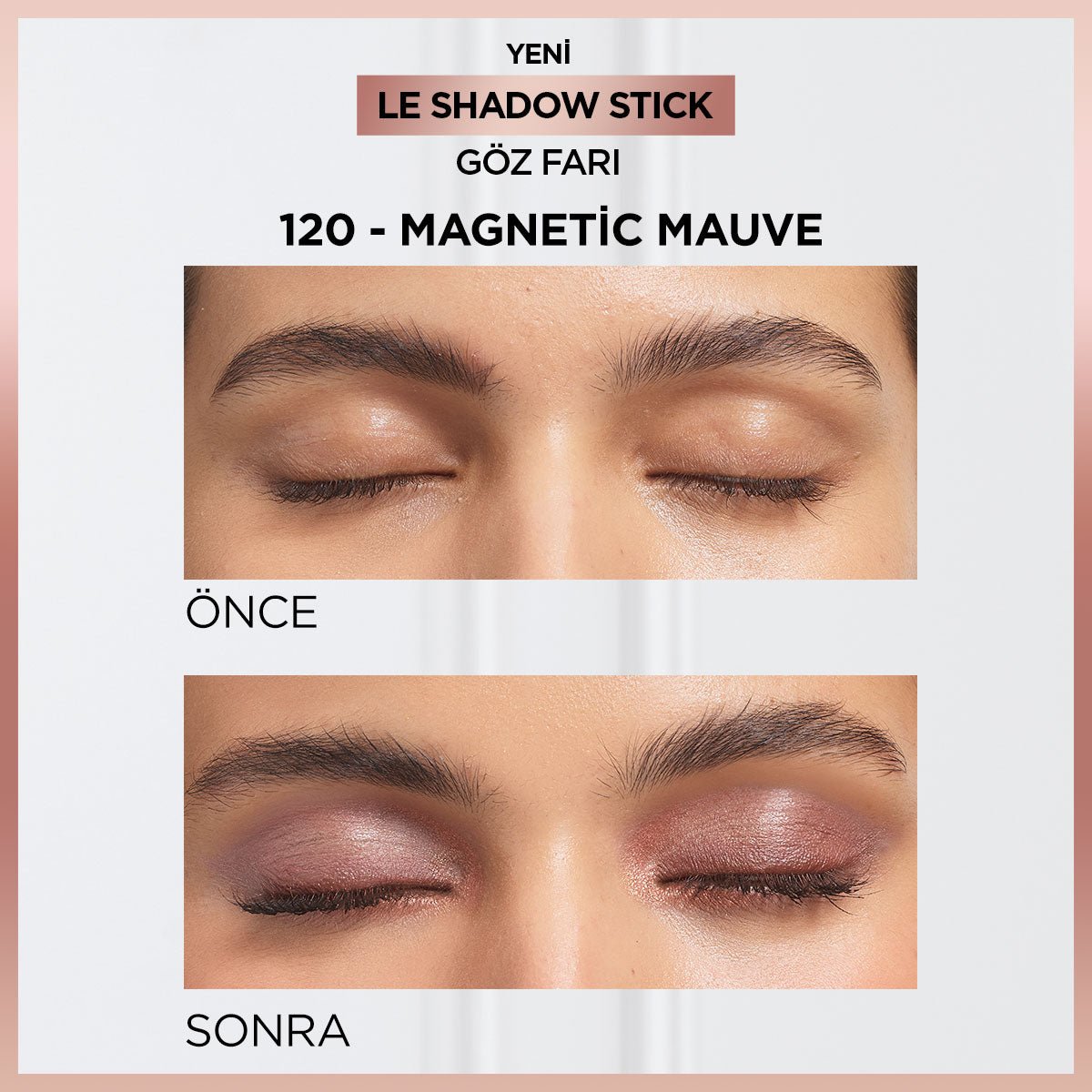 Loreal Paris Le Shadow Stick Göz Farı - 120 Magnetic Mauve - Melori