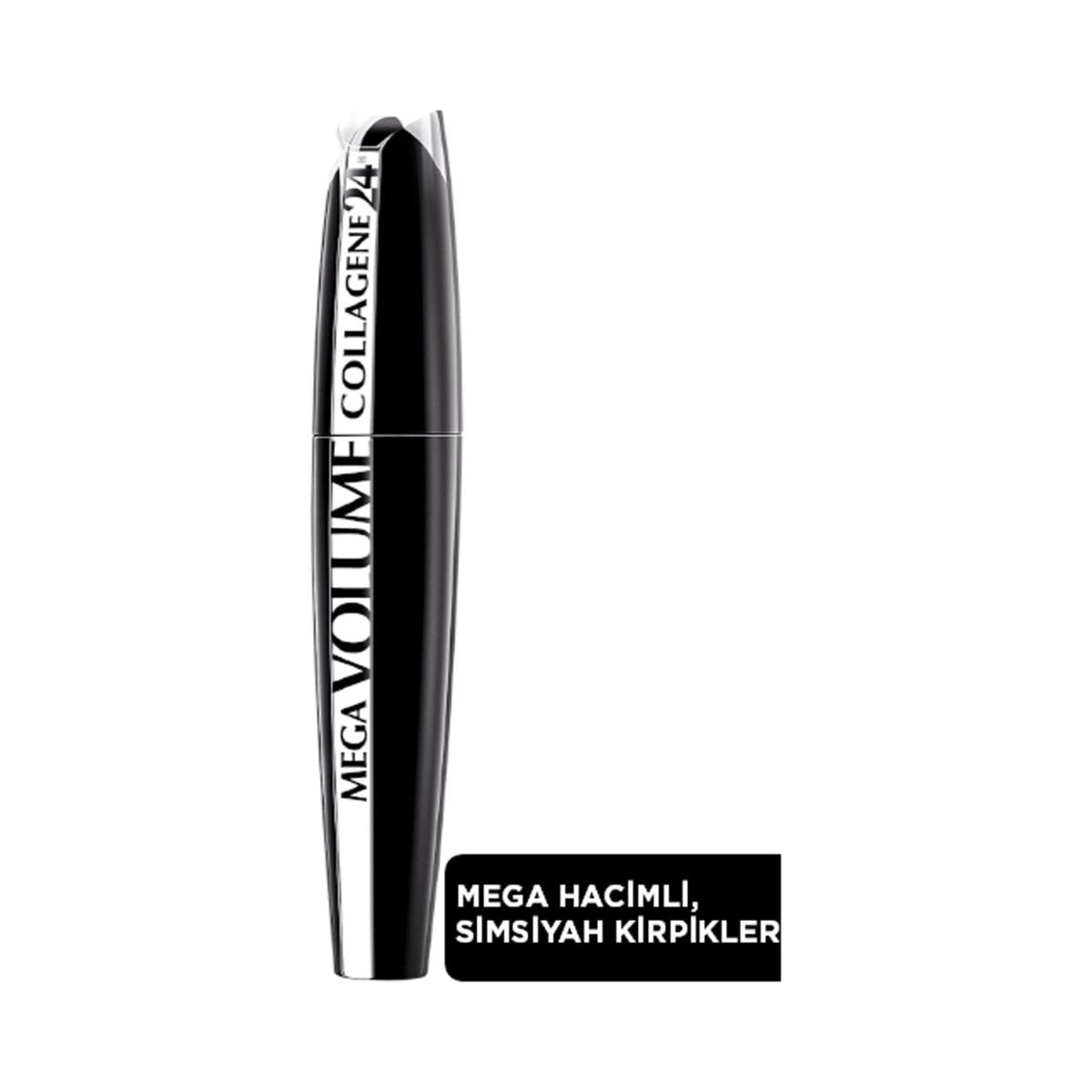 Loreal Paris Mega Volume Collagene 24H Siyah Maskara - Melori