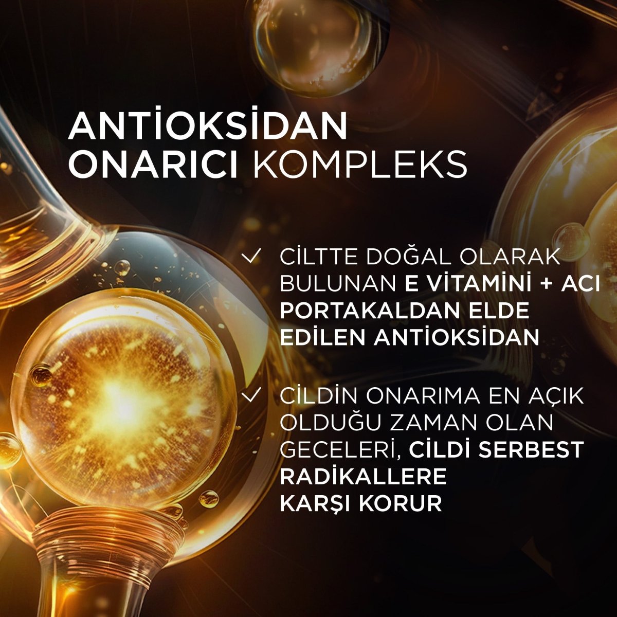 Loreal Paris Midnight Serum Cilt Yenileme & Cilt Görünümü Canlandırma Etkili - 30 ML - Melori