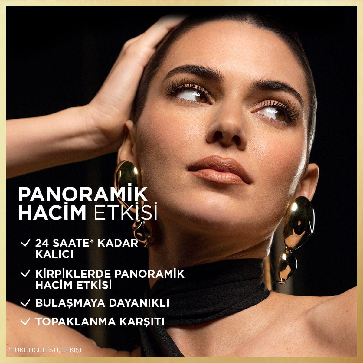 Loreal Paris Panorama Hacim Veren Maskara All Night Black - Siyah - Melori