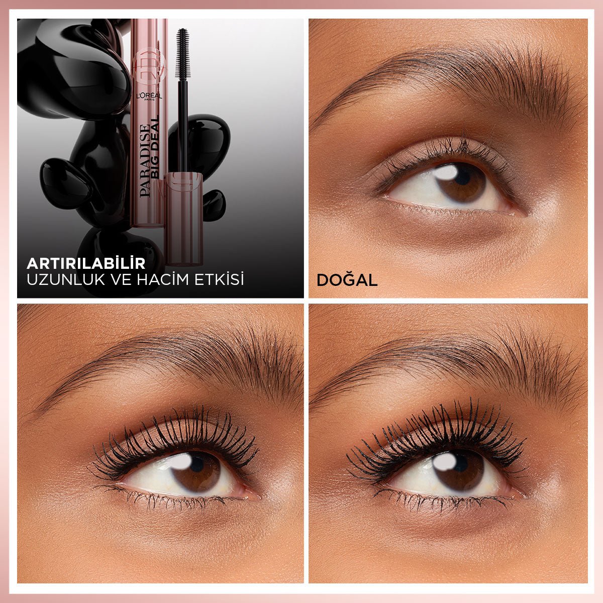 Loreal Paris Paradise Big Deal Maskara - Siyah - Melori