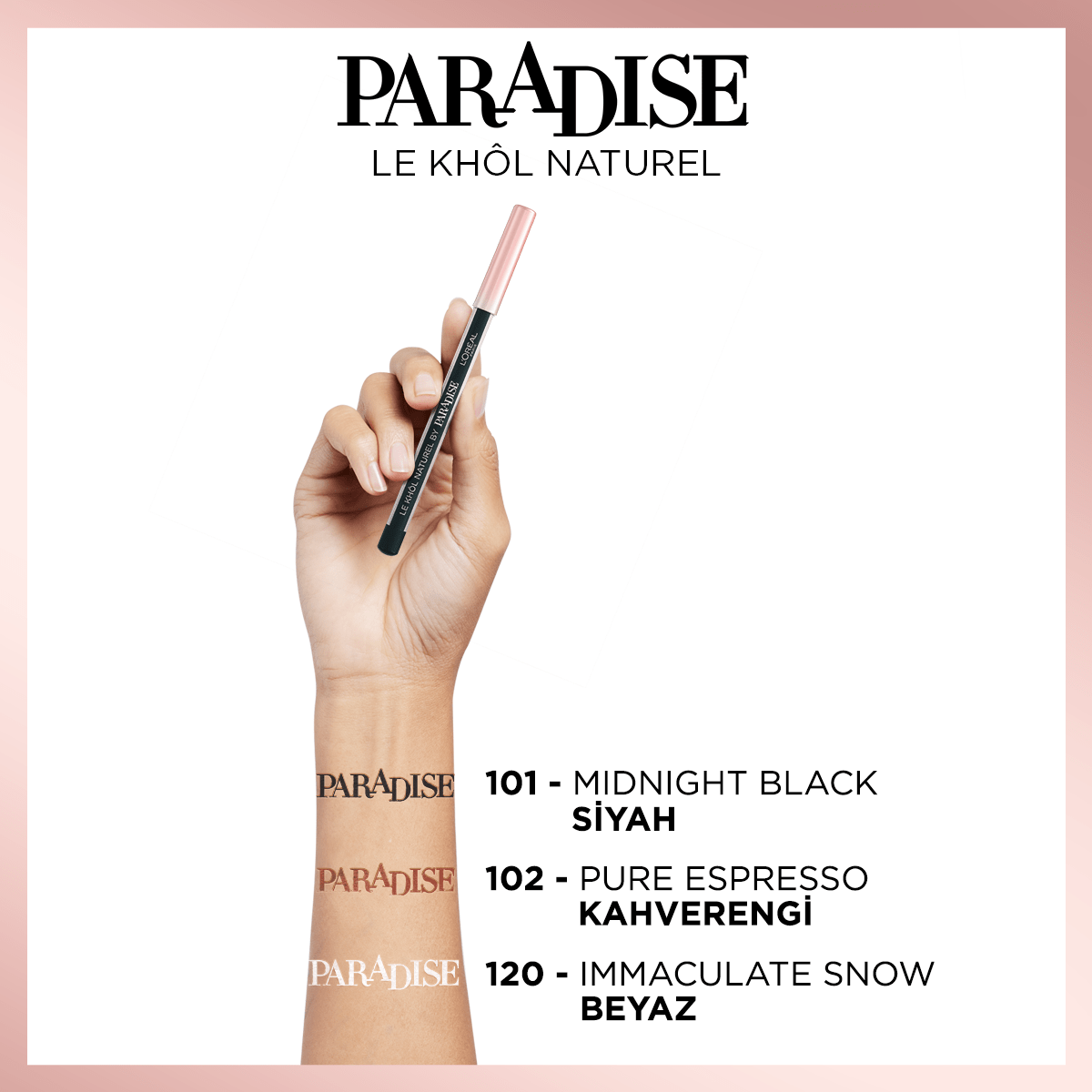 Loreal Paris Paradise Le Khol Göz Kalemi 102 Pure Espresso Kahverengi Göz Kalemi - Melori