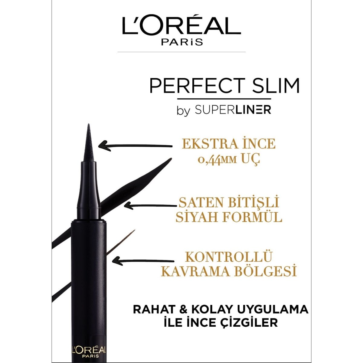 Loreal Paris Perfect Slim by Superliner Siyah Eyeliner - Melori