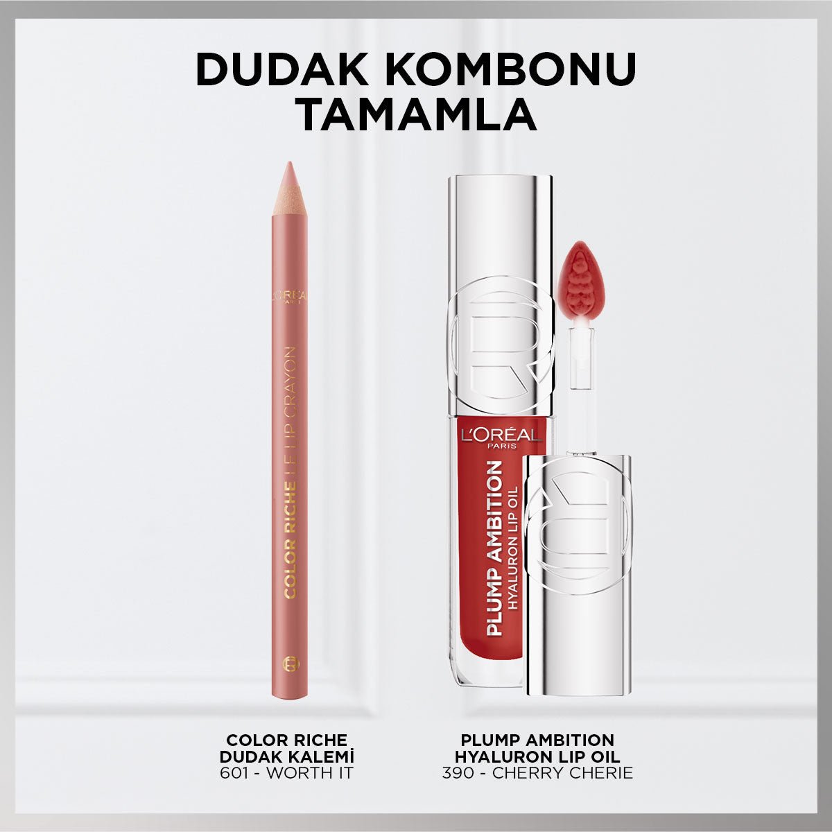 Loreal Paris Plump Ambition Hyaluron Lip Oil Besleyici ve Nemlendirici Dudak Parlatıcısı - 390 Cherry Cherie - Melori