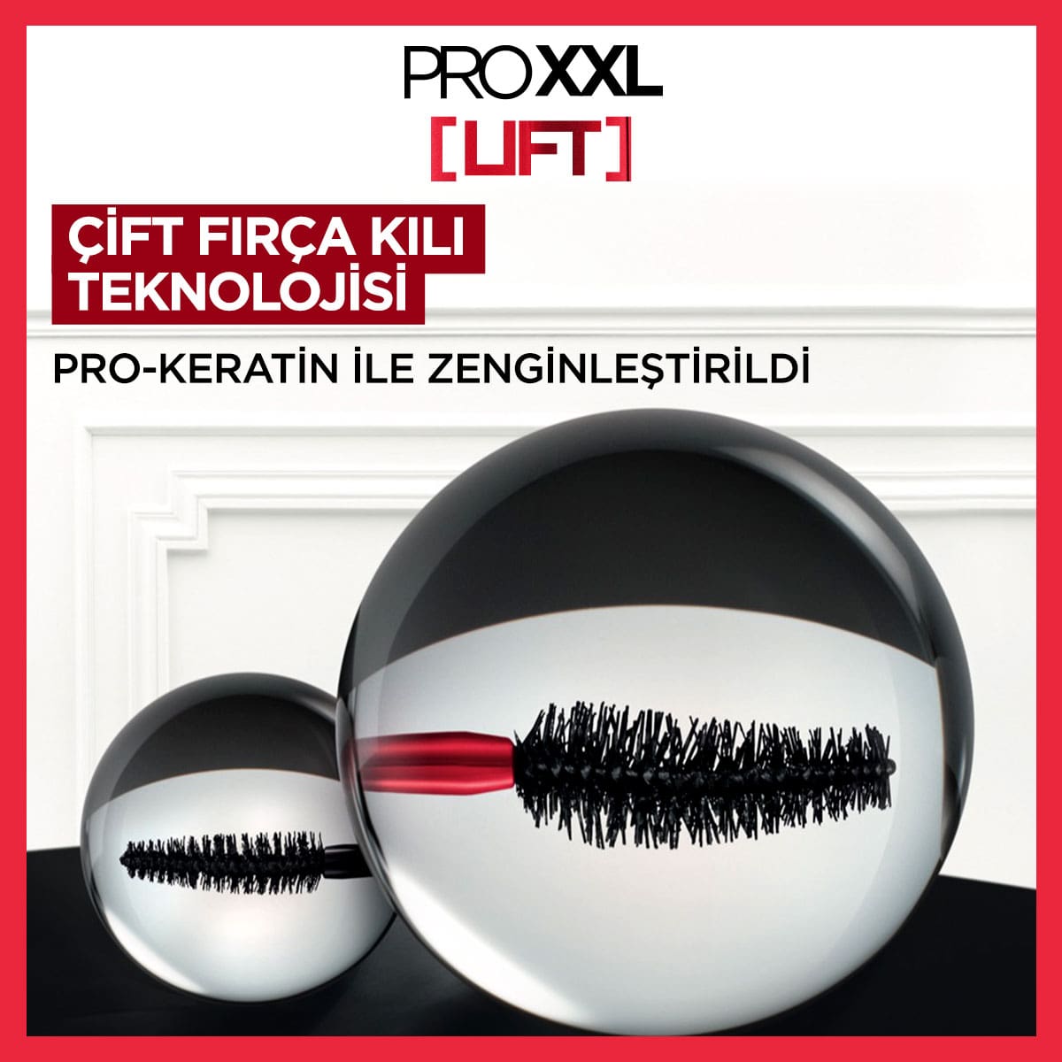 Loreal Paris Pro XXL Lift Çift Taraflı Maskara - Kirpik Lifting Etkisi - Melori