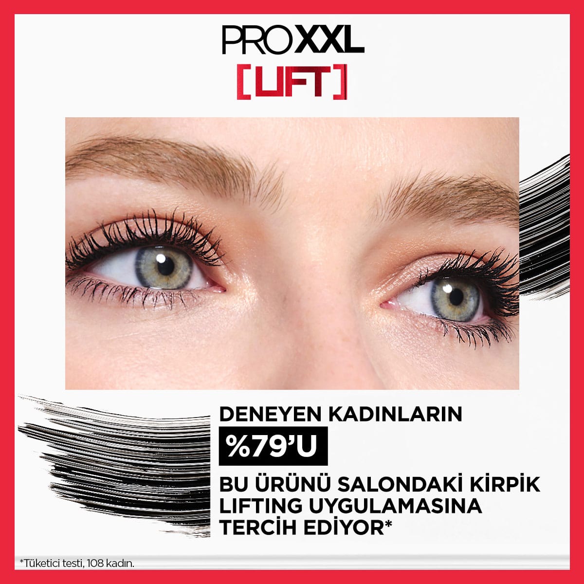 Loreal Paris Pro XXL Lift Çift Taraflı Maskara - Kirpik Lifting Etkisi - Melori
