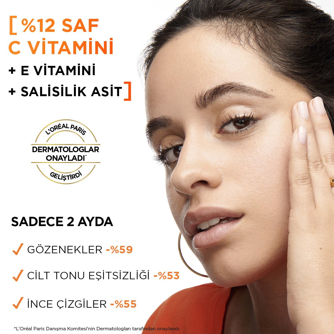 Loreal Paris Revitalift Clinical %12 Saf C Vitamini Aydınlatıcı, Ton Eşitleyici, Gözenek Karşıtı Serum 30 ml - Melori