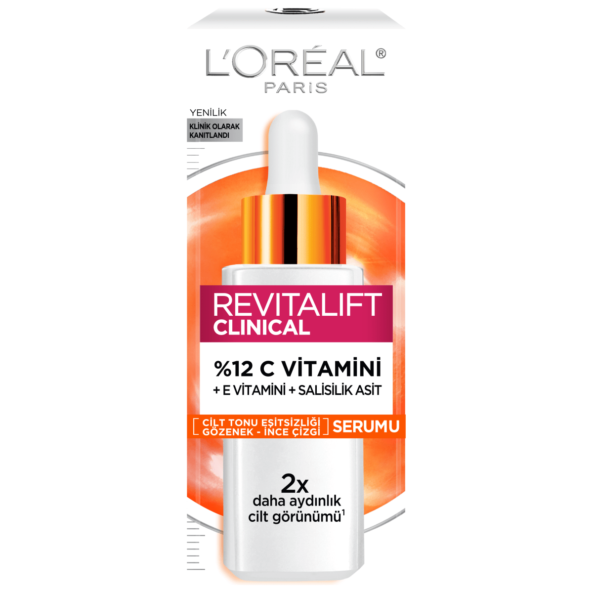 Loreal Paris Revitalift Clinical %12 Saf C Vitamini Aydınlatıcı, Ton Eşitleyici, Gözenek Karşıtı Serum 30 ml - Melori