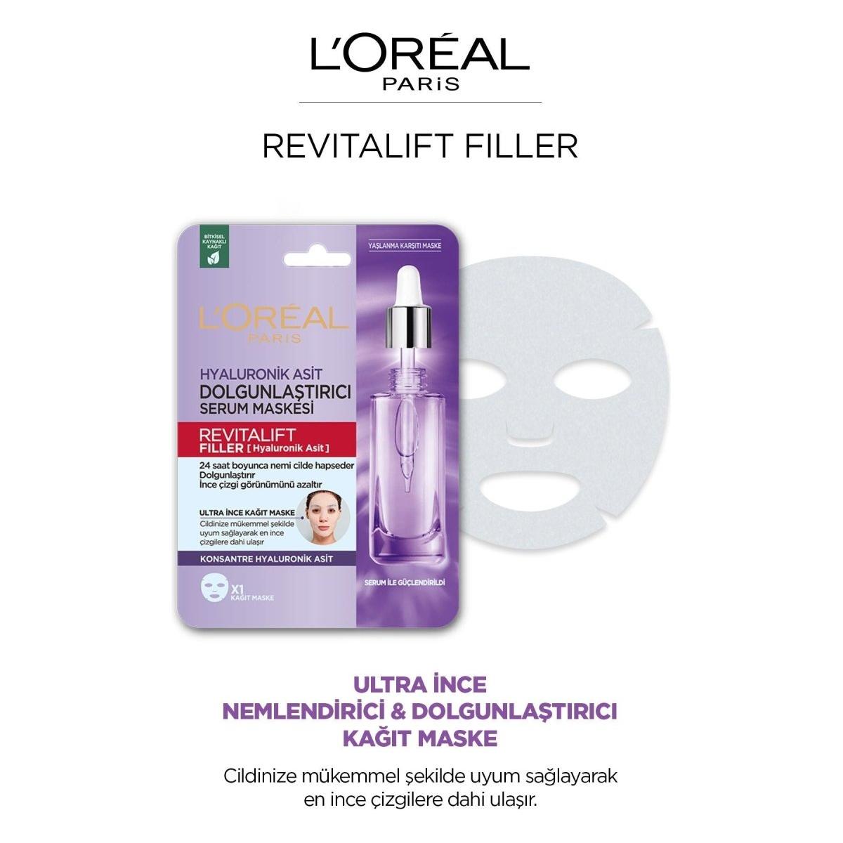 Loreal Paris Revitalift Filler Dolgunlaştırıcı Serum Maske - Melori