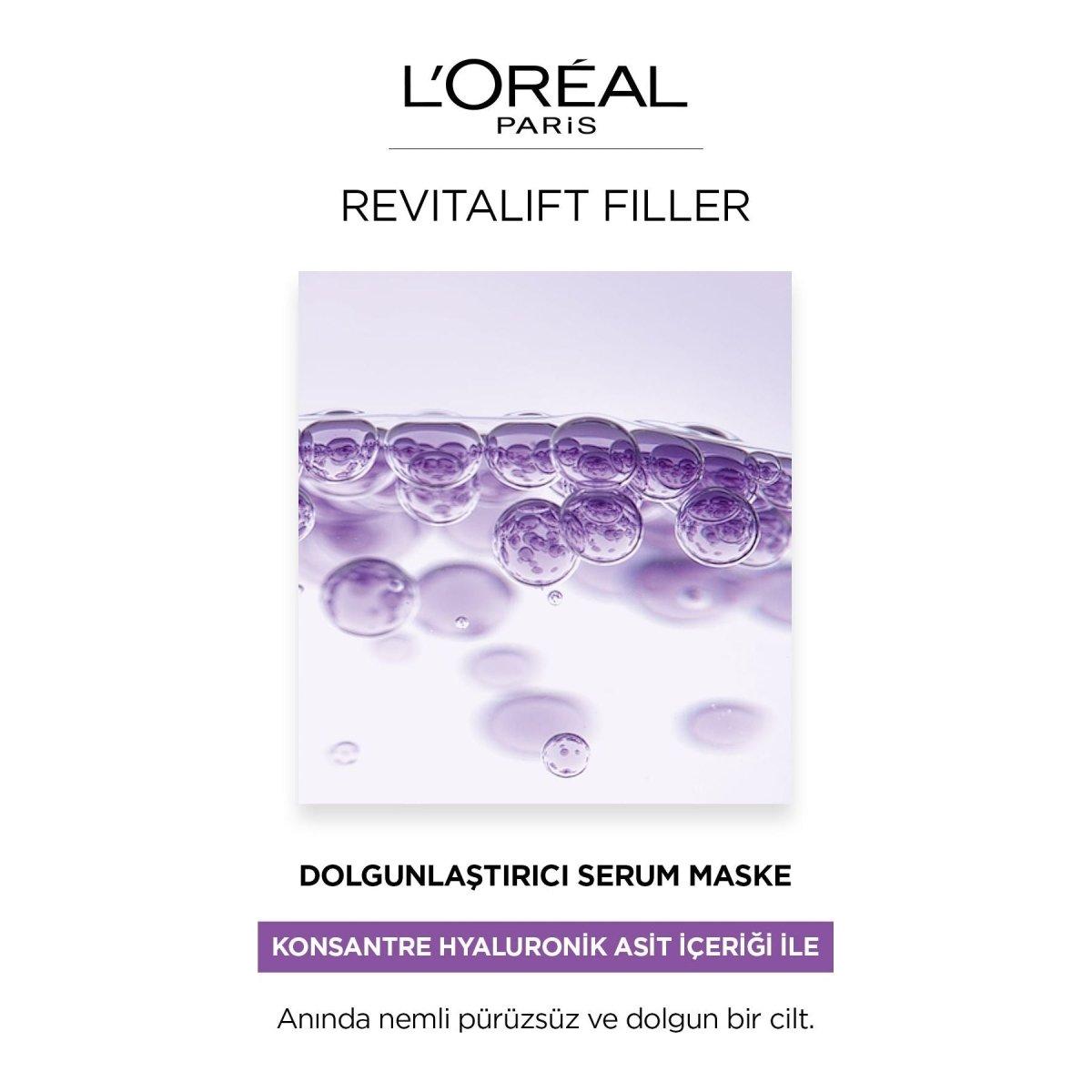 Loreal Paris Revitalift Filler Dolgunlaştırıcı Serum Maske - Melori