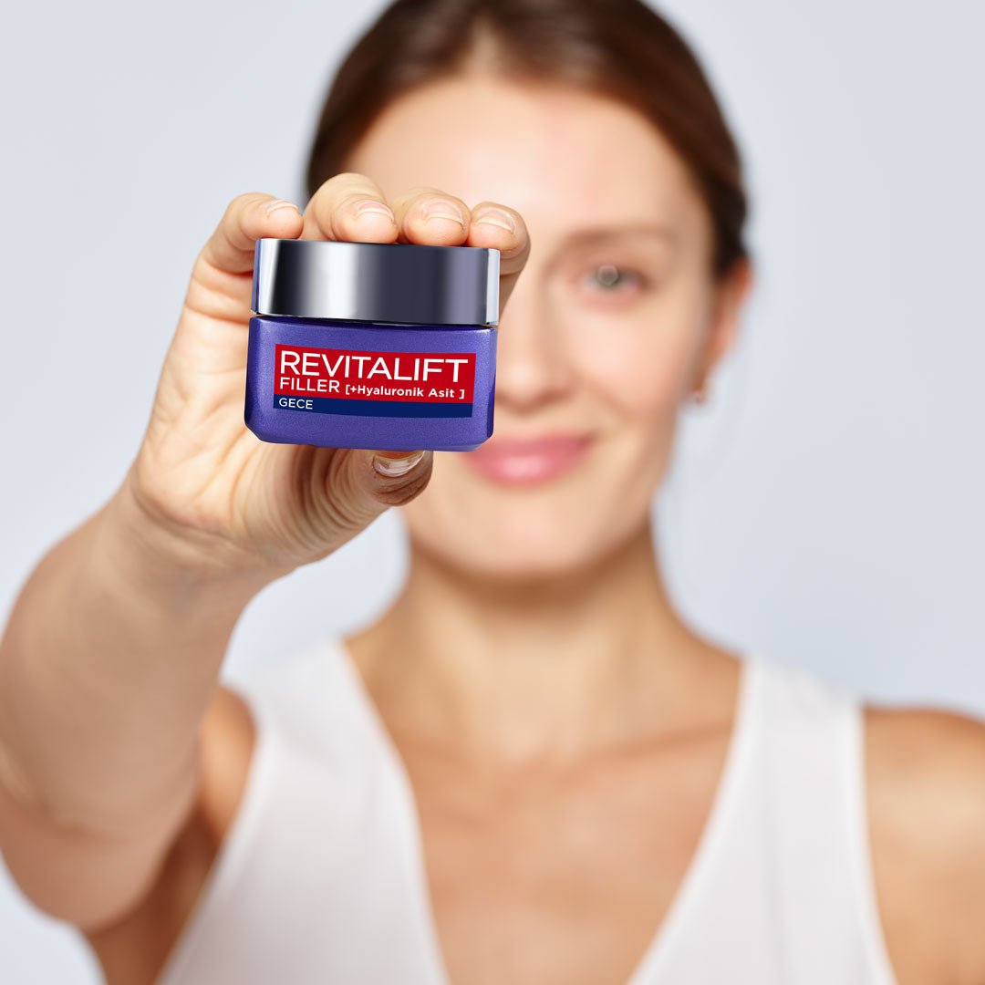 Loreal Paris Revitalift Filler Yoğun Dolgunlaştırıcı Yaşlanma Karşıtı Gece Kremi 50ml - Hyaluronik Asit - Melori