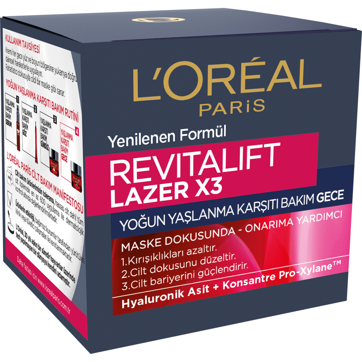 Loreal Paris Revitalift Lazer X3 Yoğun Yaşlanma Karşıtı Gece Bakım Kremi - Melori