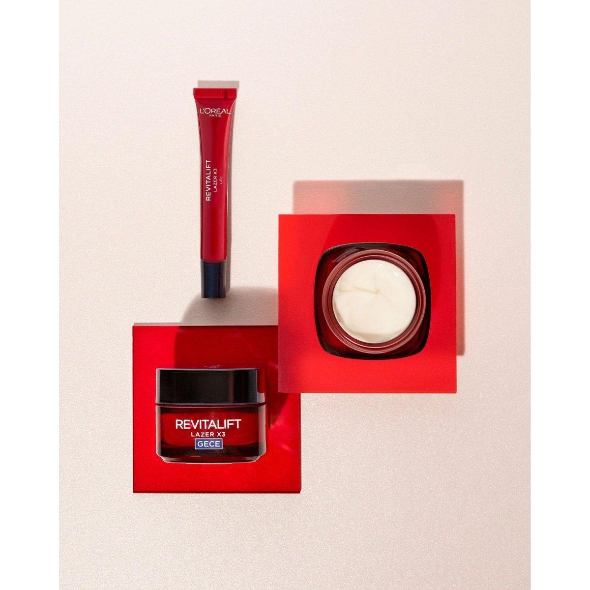 Loreal Paris Revitalift Lazer X3 Yoğun Yaşlanma Karşıtı Gece Bakım Kremi - Melori