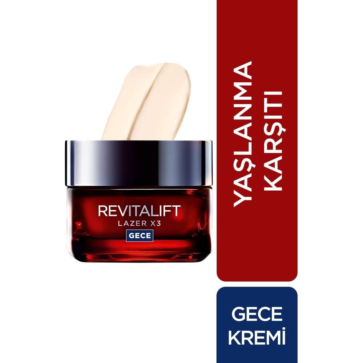 Loreal Paris Revitalift Lazer X3 Yoğun Yaşlanma Karşıtı Gece Bakım Kremi - Melori