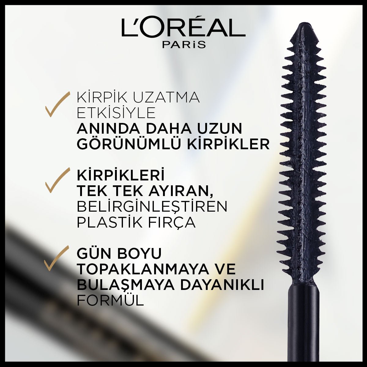 Loreal Paris Telescopic Carbon Black Maskara - Siyah - Melori