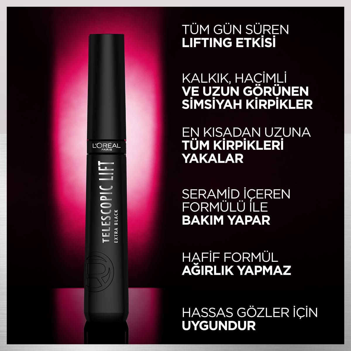 Loreal Paris Telescopic Lift Extra Black Maskara - Melori