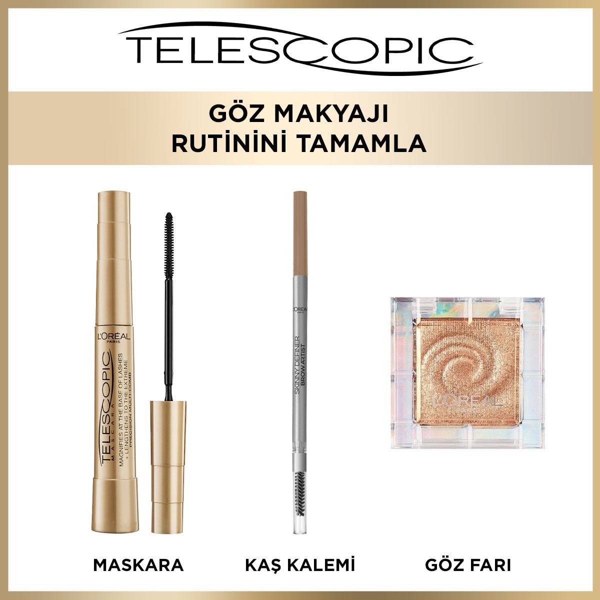 Loreal Paris Telescopic Maskara - Siyah - Melori