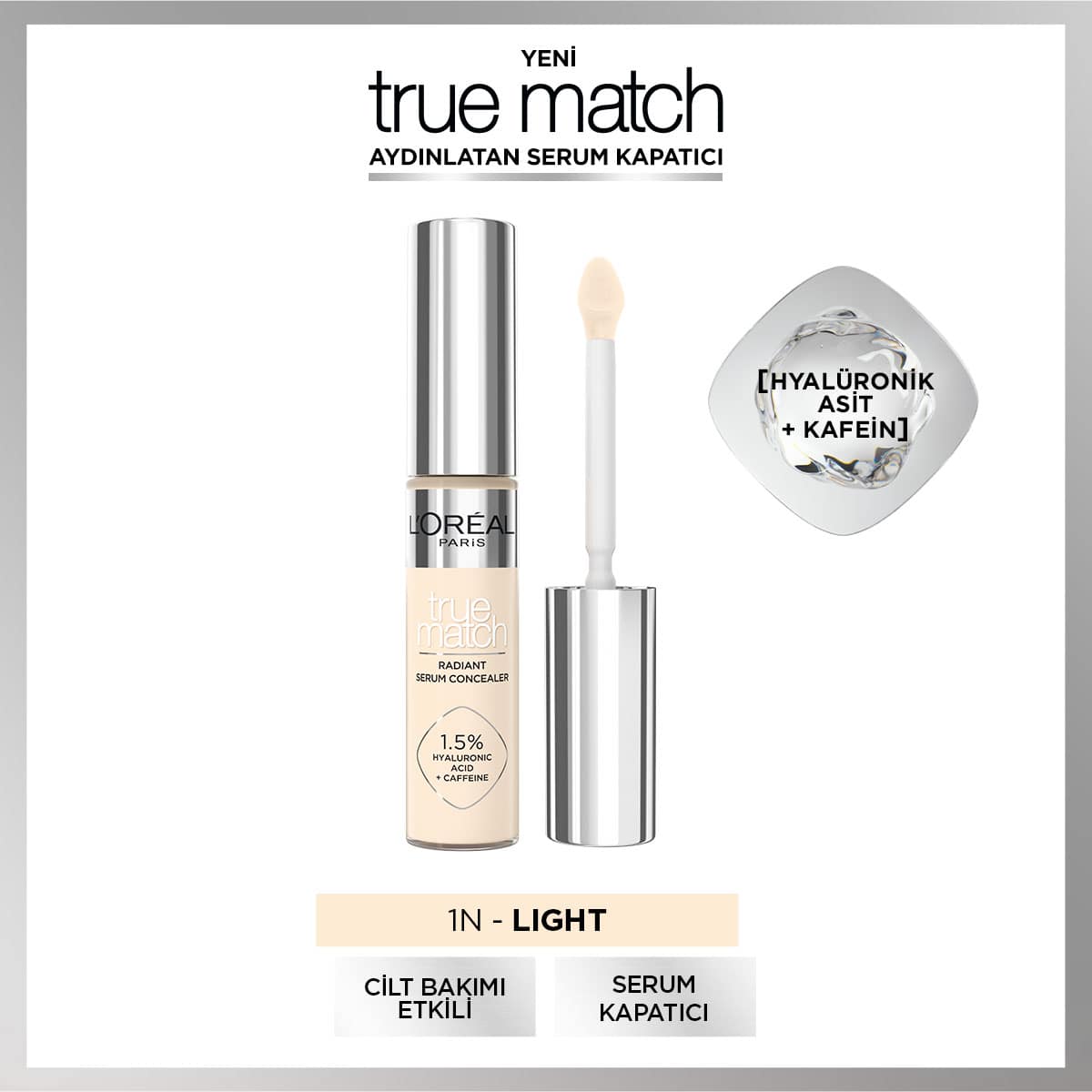 Loreal Paris True Match Aydınlatan Serum Kapatıcı - 1N 11 ml - Melori