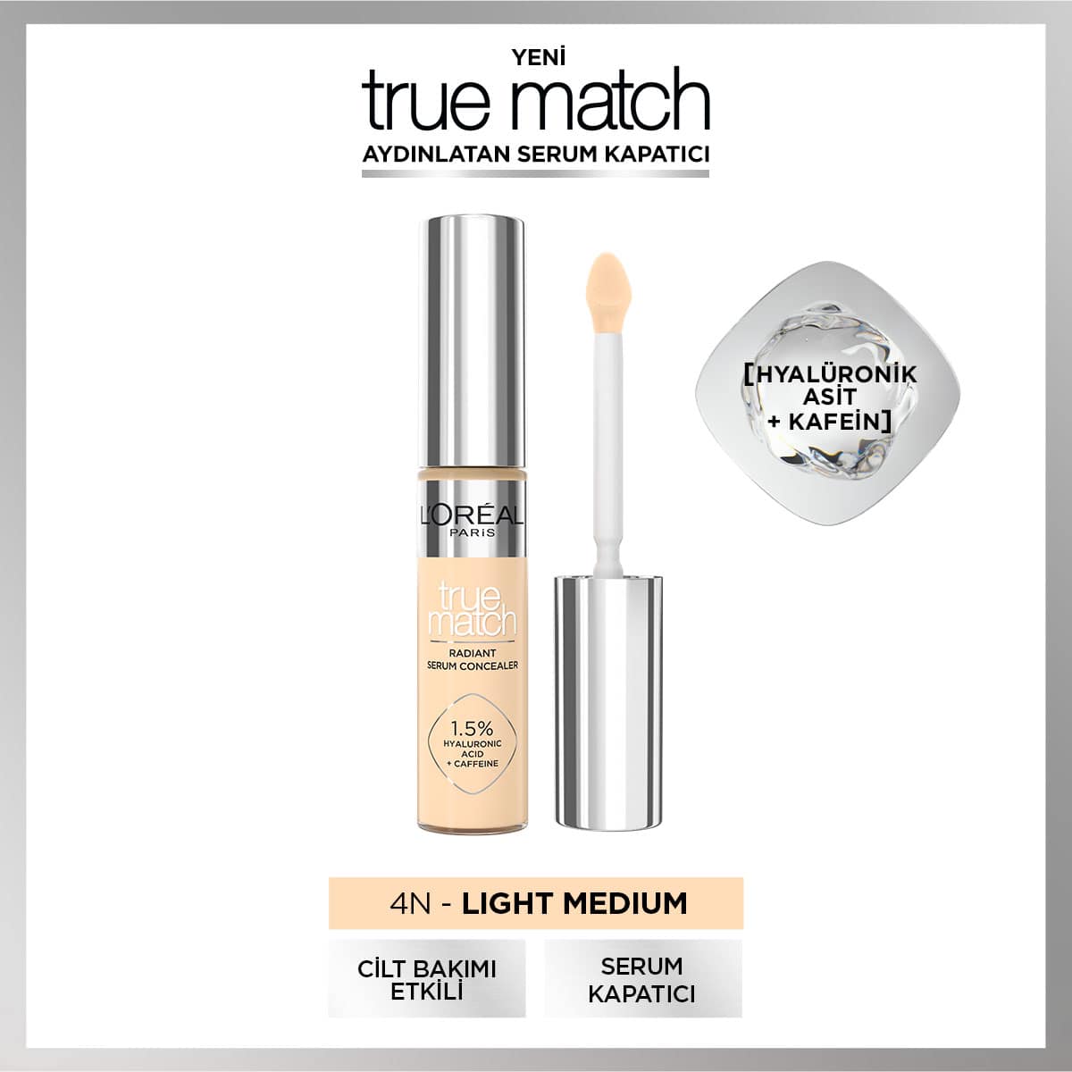 Loreal Paris True Match Aydınlatan Serum Kapatıcı - 4N 11 ml - Melori