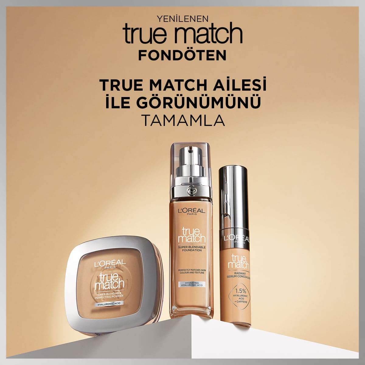 Loreal Paris True Match Bakım Yapan Fondöten - 1C Soğuk Alt Ton - Melori