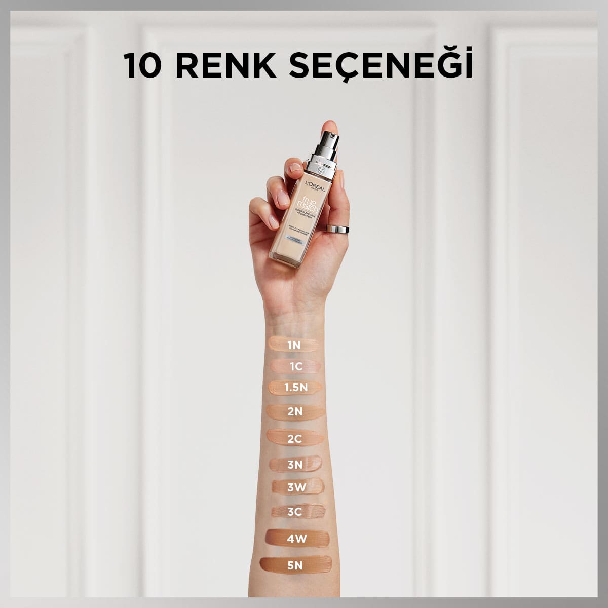 Loreal Paris True Match Bakım Yapan Fondöten - 2C Soğuk Alt Ton - Melori