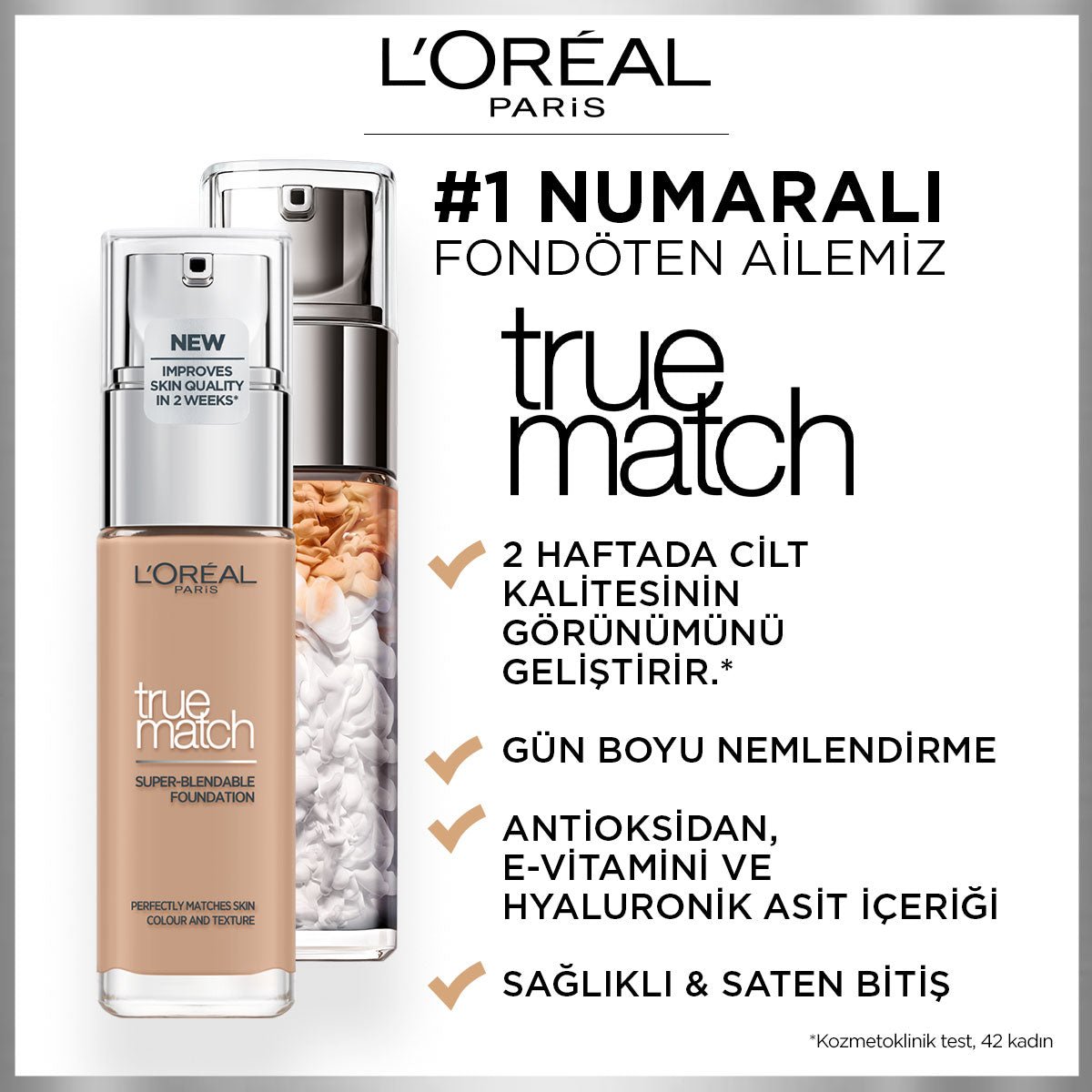 Loreal Paris True Match Bakım Yapan Fondöten 4N BEIGE - Melori