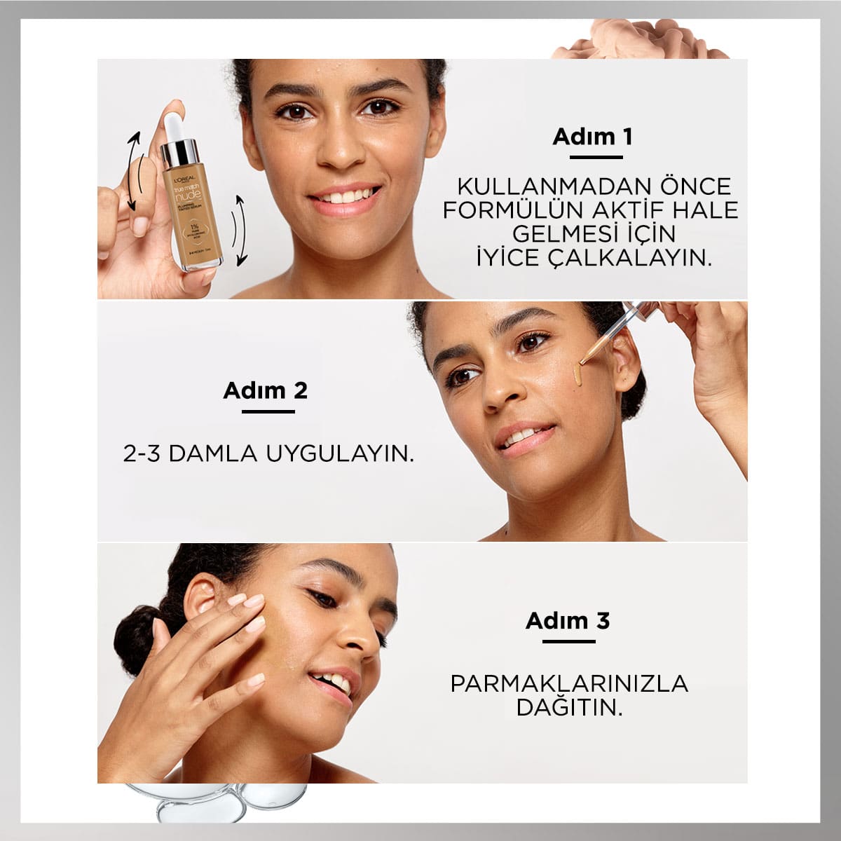 Loreal Paris True Match Nude Fondöten Serum 2 - 3 Light - Melori