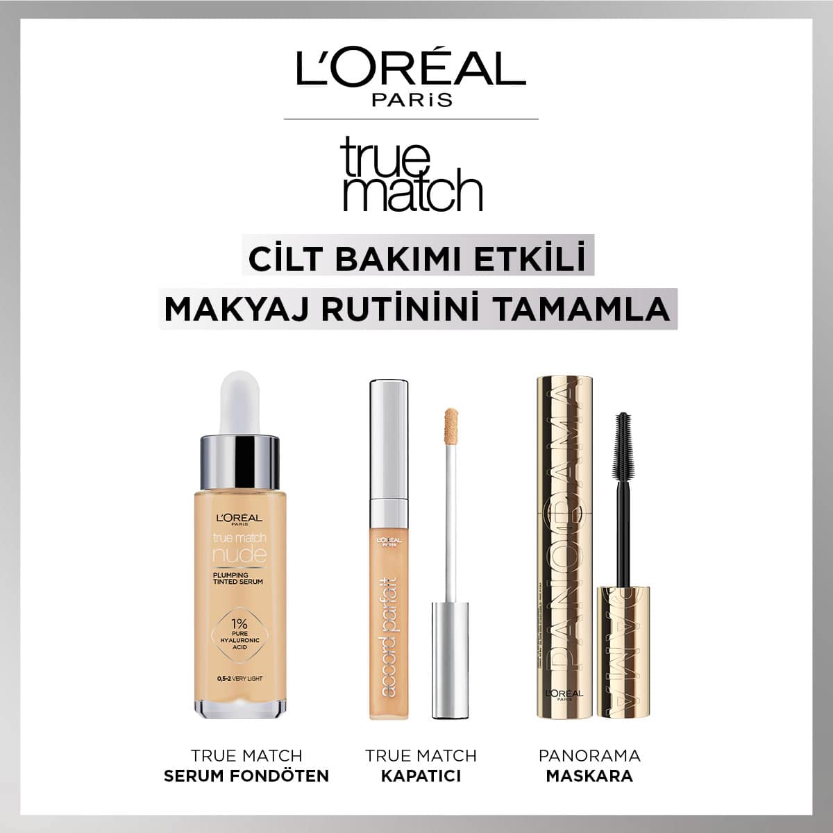 Loreal Paris True Match Nude Fondöten Serum 3 - 4 Light Medium - Melori