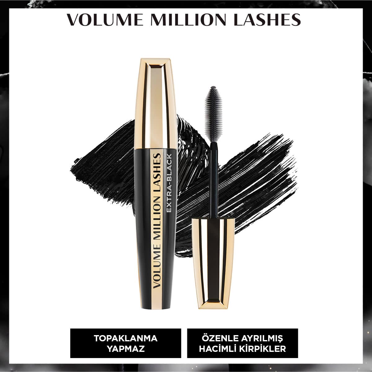 Loreal Paris Volume Million Lashes Extra Black Maskara - Melori